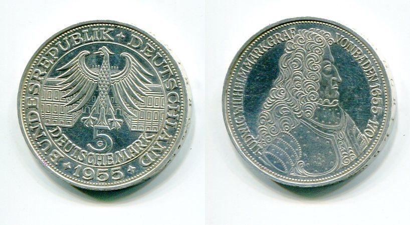 Foto Bundesrepublik Deutschland 5 Dm 1955
