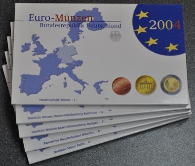 Foto Bundesrepublik Deutschland Brd 5 x 3,88 Euro 2004