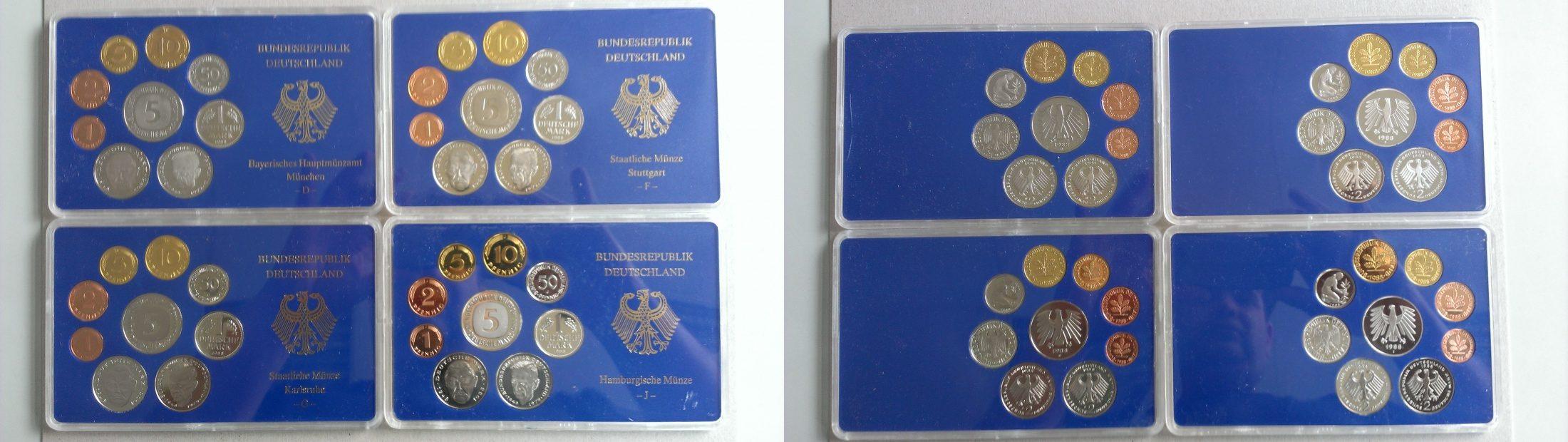 Foto Bundesrepublik Deutschland Jahreskursmünzensatz 1988