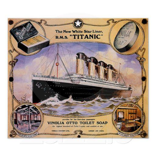 Foto Buque de pasajeros titánico del vintage del RMS Poster