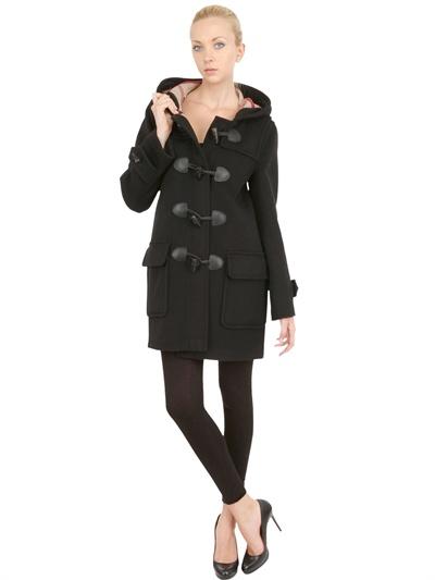 Foto burberry brit abrigo de lana con capucha minstead
