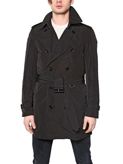 Foto burberry brit nylon trench coat with quilted vest