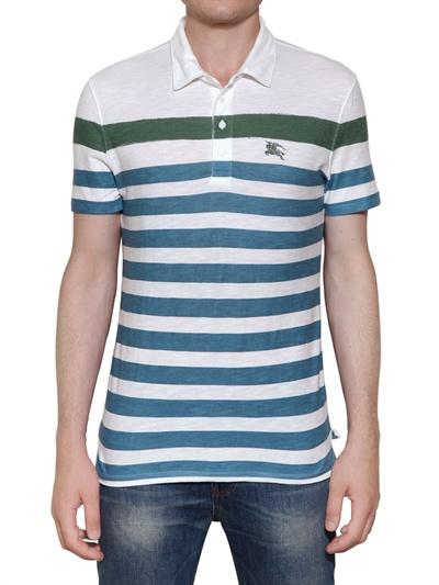 Foto burberry brit polo de algodón jersey estampado