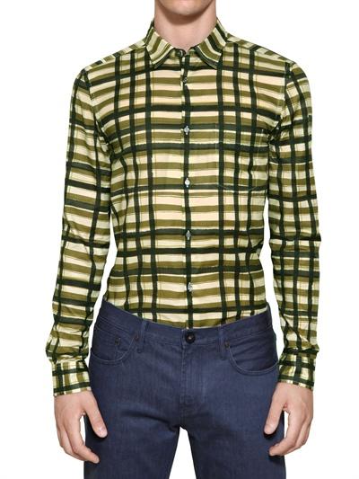 Foto burberry london camisa de algodón popelina slim fit