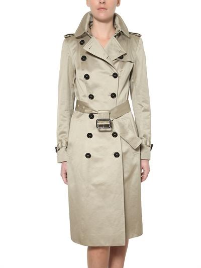 Foto burberry prorsum cotton satin trench coat