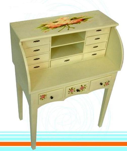 Foto Bureau Escritorio Crema Flores