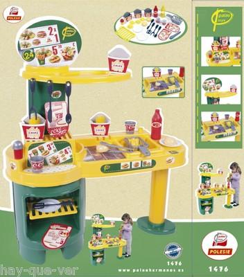 Foto Burger Palau Hamburgueseria Para Niños Con 26  Accesorios De Palau Toys