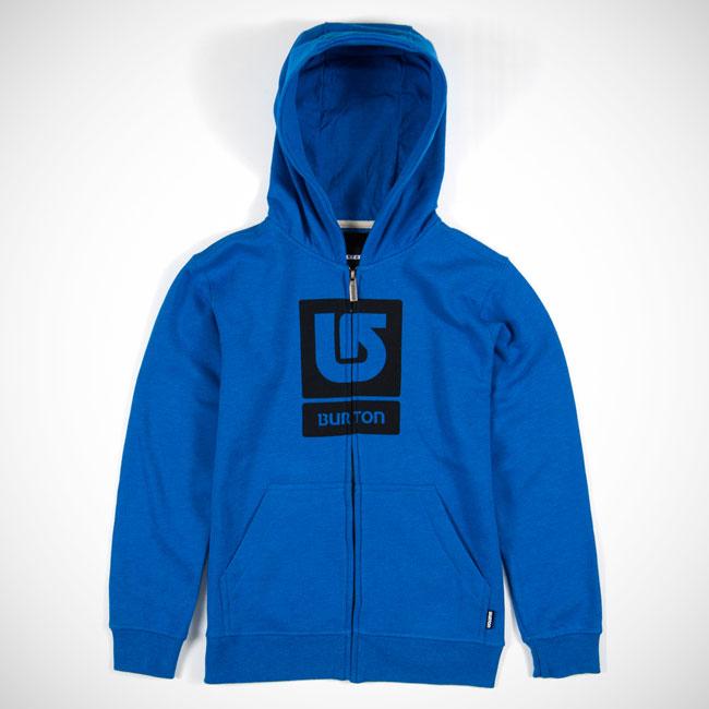 Foto Burton Vertical Logo Youth Ziphood Heather Cobalt Blue