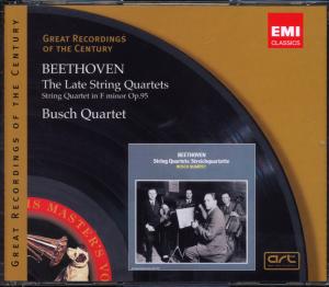 Foto Busch Quartet: Späte Streichquartette CD