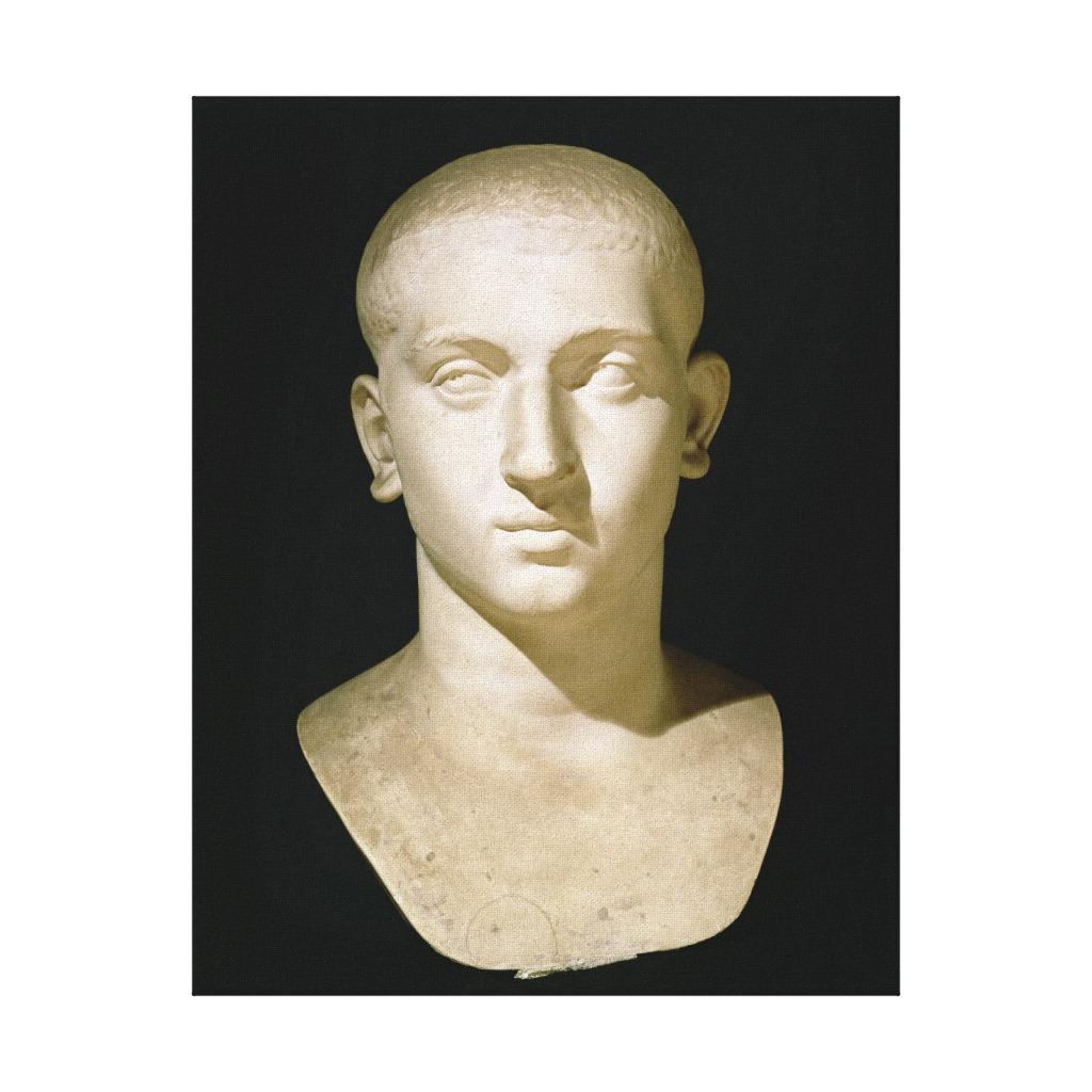 Foto Busto del retrato del emperador Severus Alexander Impresión En Lona...