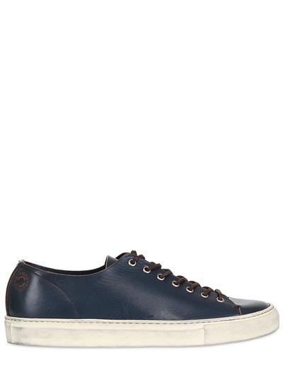 Foto buttero vintaged leather low sneakers