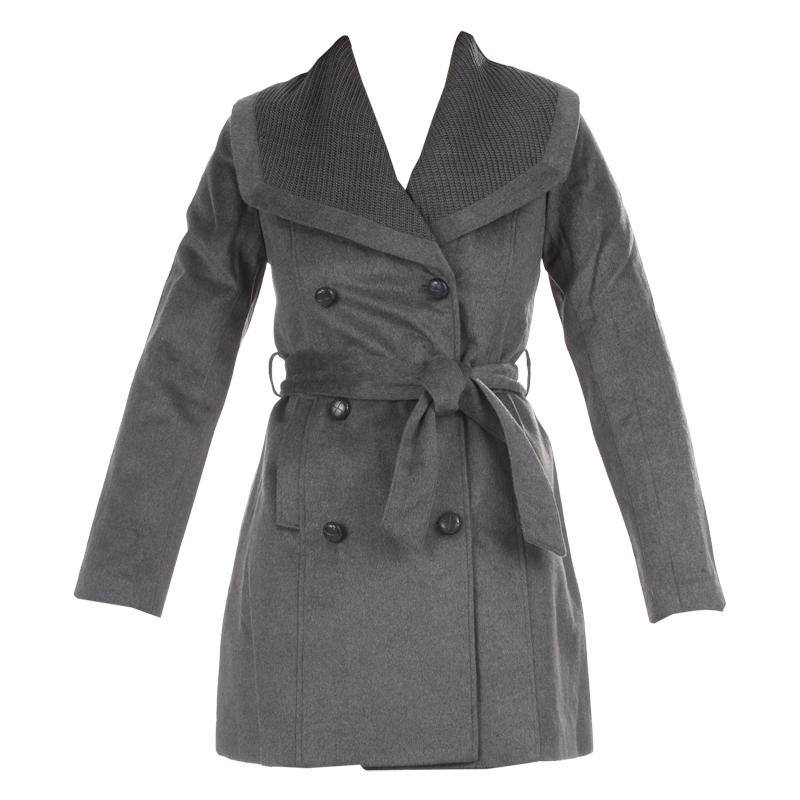 Foto By Monshowroom Abrigo 3/4 - fol wqj94857 - Gris