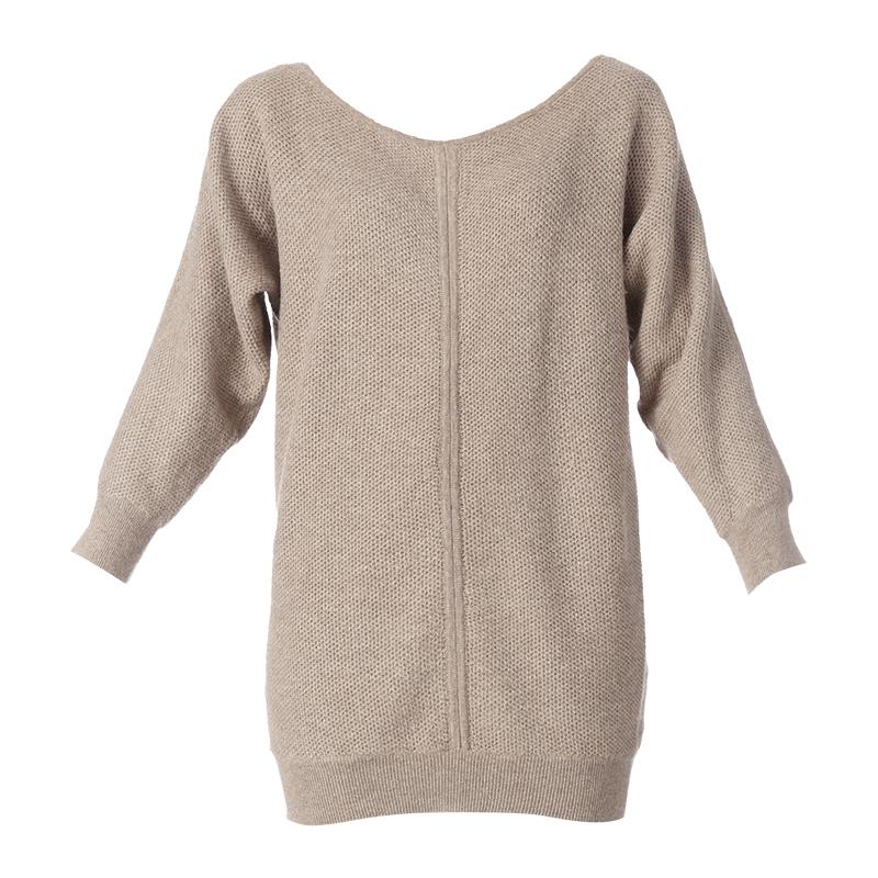 Foto By Monshowroom Jersey - mys f22 k01 751 - Marron / Camello