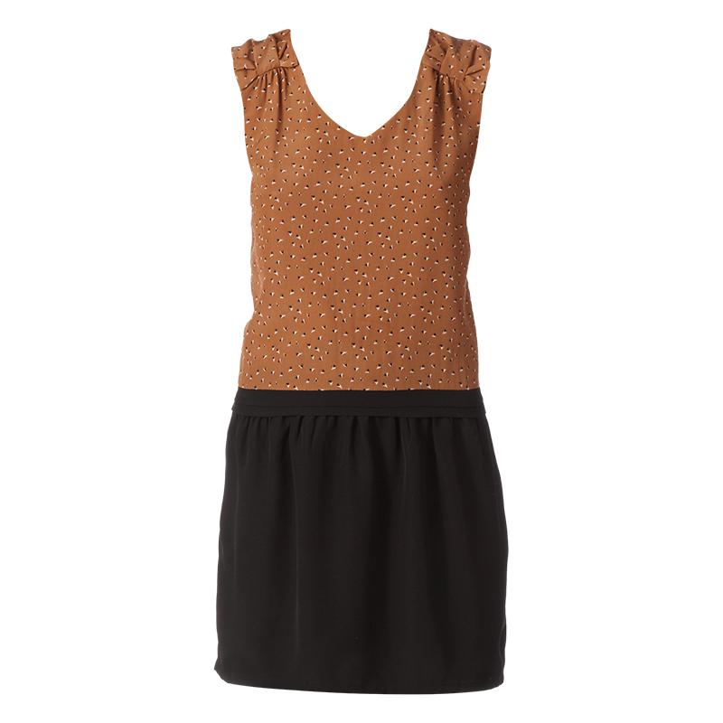 Foto By Monshowroom vestido mini/corto - goo 12717 - Marron / Camello