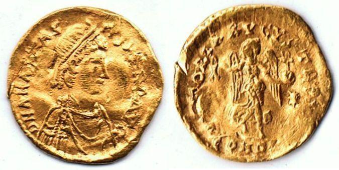 Foto Byzantine Coins 491-518 Ad