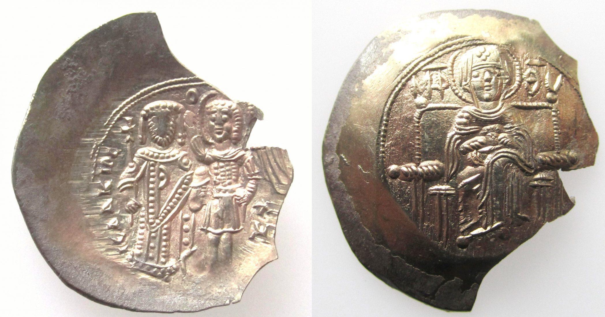 Foto Byzantine Empire Elektron Aspron Trachy 1185-1195