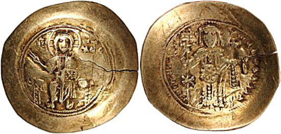 Foto Byzantine histamenon nomisma 1078-1081Ad