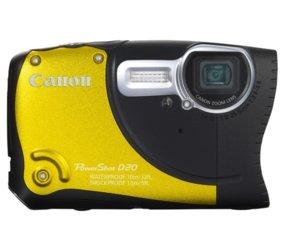 Foto cámara acuática - canon powershot d20 amarilla, 12 mp, sumergible 10 m
