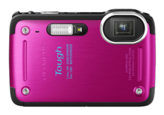 Foto cámara acuática - olympus tg-620 rosa, 12 mp, sumergible 5 m