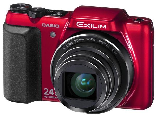 Foto cámara de fotos digital casio exilim hi-zoom ex-h50 roja