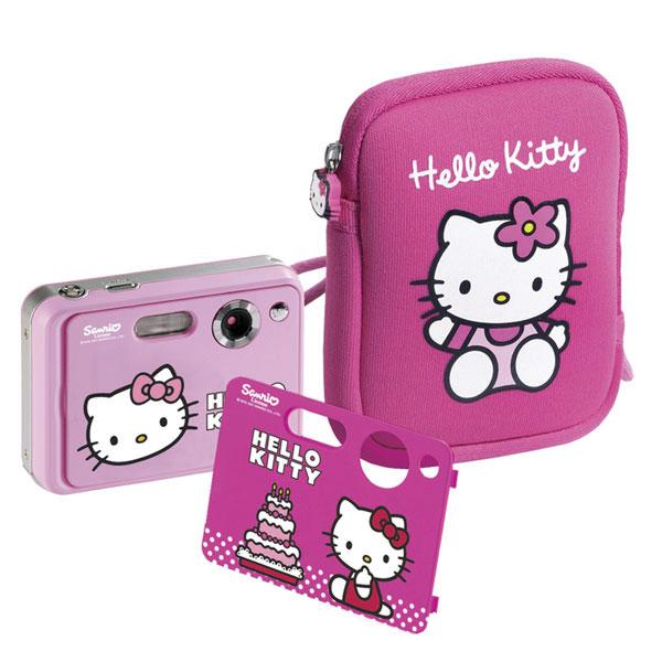 Foto Cámara digital + funda Hello Kitty Ingo