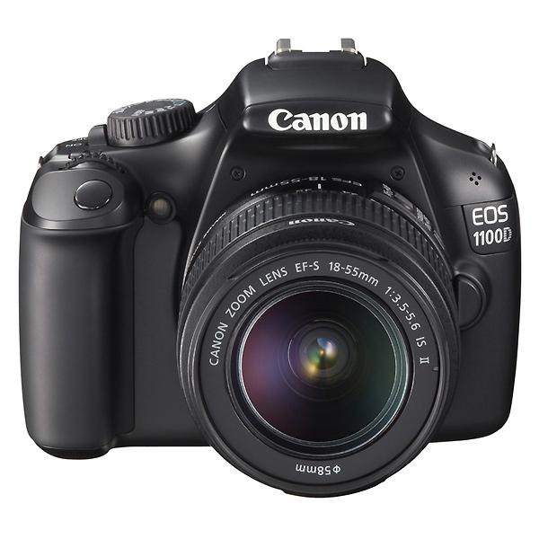 Foto Cámara réflex digital Canon EOS 1100D negro con objetivo EF-S 18-55 mm IS II