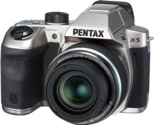 Foto cámara superzoom - pentax x5 plata, 16 mp, full hd