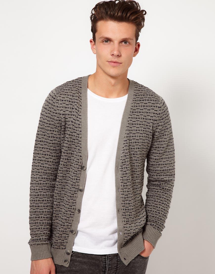 Foto Cárdigan texturizado de ASOS Gris