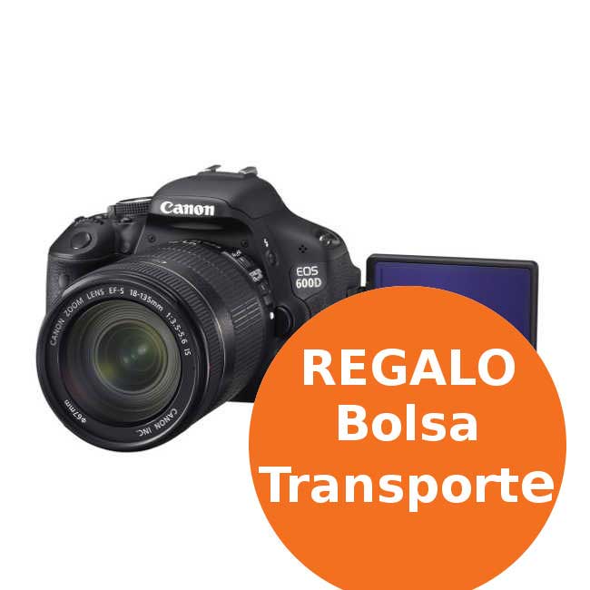 Foto C mara de fotos digital Reflex Canon EOS 600D NEGRO + 18/135 IS