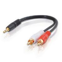 Foto C2G 80133 - value series 3.5mm stereo plug/rca plug x2 y-cable