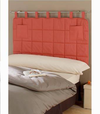 Foto Cabezal cama acolchado con trabillas