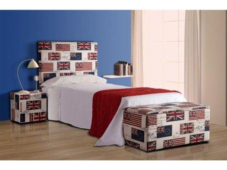 Foto cabezal de cama juvenil london