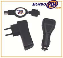 Foto Cable 4 en 1 MundoPDA Qtek-HTC (PDA: HTC/Qtek miniUSB)