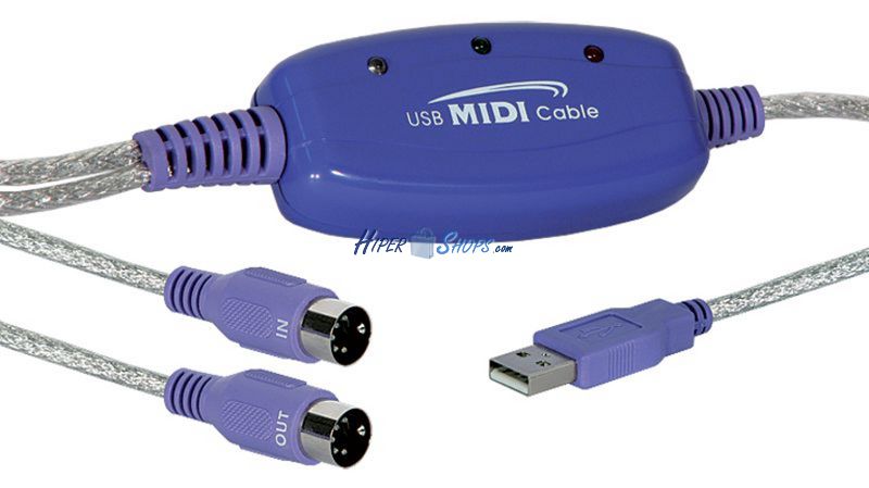 Foto Cable adaptador USB MIDI Interfaz 1.50 m