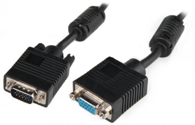 Foto Cable alargo svga 3coax m-h 20m equip con ferrita