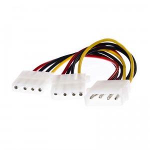 Foto Cable Alimentacion Molex, 5.25/M-2x5.25/H, 20 CM