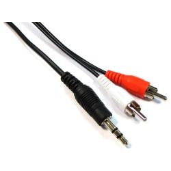 Foto Cable Audio Stereo MiniJack 3.5-M a RCA-M 5m