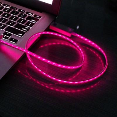 Foto Cable carga iPhone5 luz roja sync iPad Mini iPod Touch5 iPad4 L 1 m