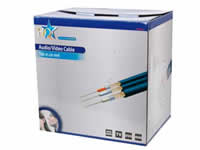 Foto cable coaxial audio/video x3 hq 100mts.