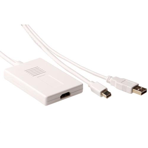 Foto Cable conversor Mini DisplayPort macho - USB Audio - HDMI-A hembra