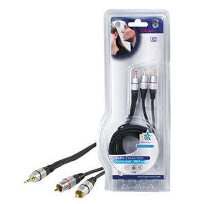 Foto Cable cordon audio hq 1.5m conectador jack stereo macho 3.5m