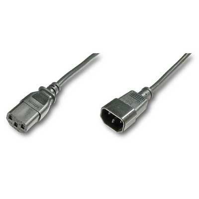 Foto Cable de Alimentacion IEC Macho - Hembra 1.8m