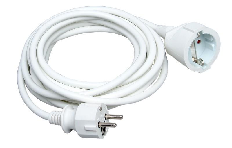 Foto Cable de corriente prolongación - 5m blanco