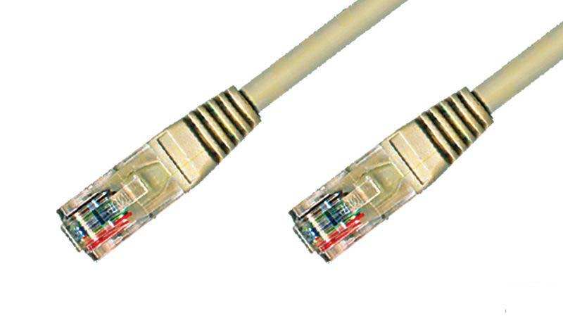 Foto Cable De Red Utp Cat-6 Marfil 1 M.
