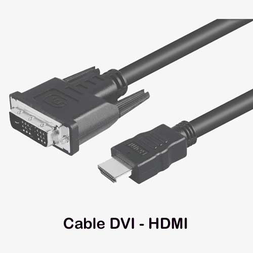 Foto Cable DVI macho a HDMI macho 1mtr