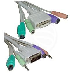 Foto Cable DVI Teclado Ratón Audio ATX 10m (M/H)