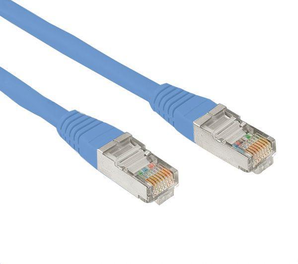 Foto Cable Ethernet RJ45 azul (Categoría 5) - 3 m