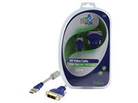 Foto cable hdmi-macho a dvi-d macho dorado 2.5m hq