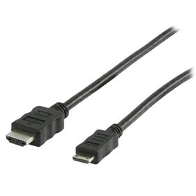 Foto Cable HDMI mini de alta velocidad con Ethernet 2.00m negro VLMP34500B2.00