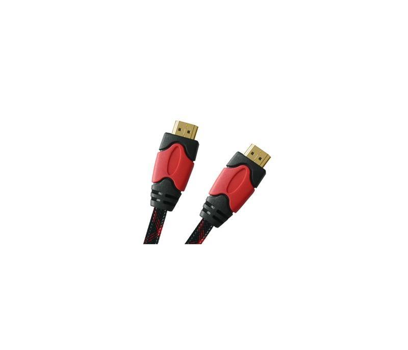 Foto Cable HDMI Woxter 1.4V 2M - Nylon rojo y negro